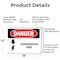Signmission Underground Live Wire Danger Sign, Aluminum, 18in W x 12in L, 2PK OS-2PACK-DS-A-1218-L-1600 - alternate 4